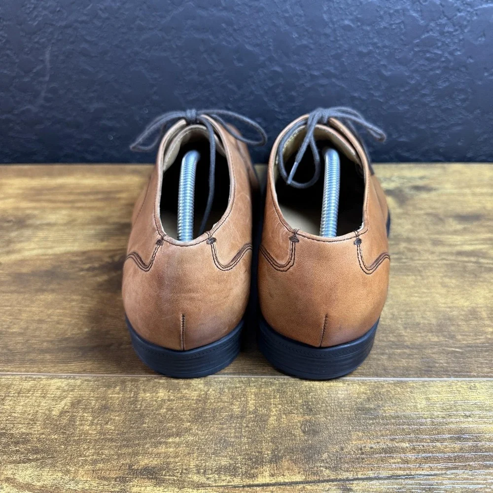Cole Haan Cambridge C11990 Tan Leather Split Toe‎ Oxford Mens 11 M